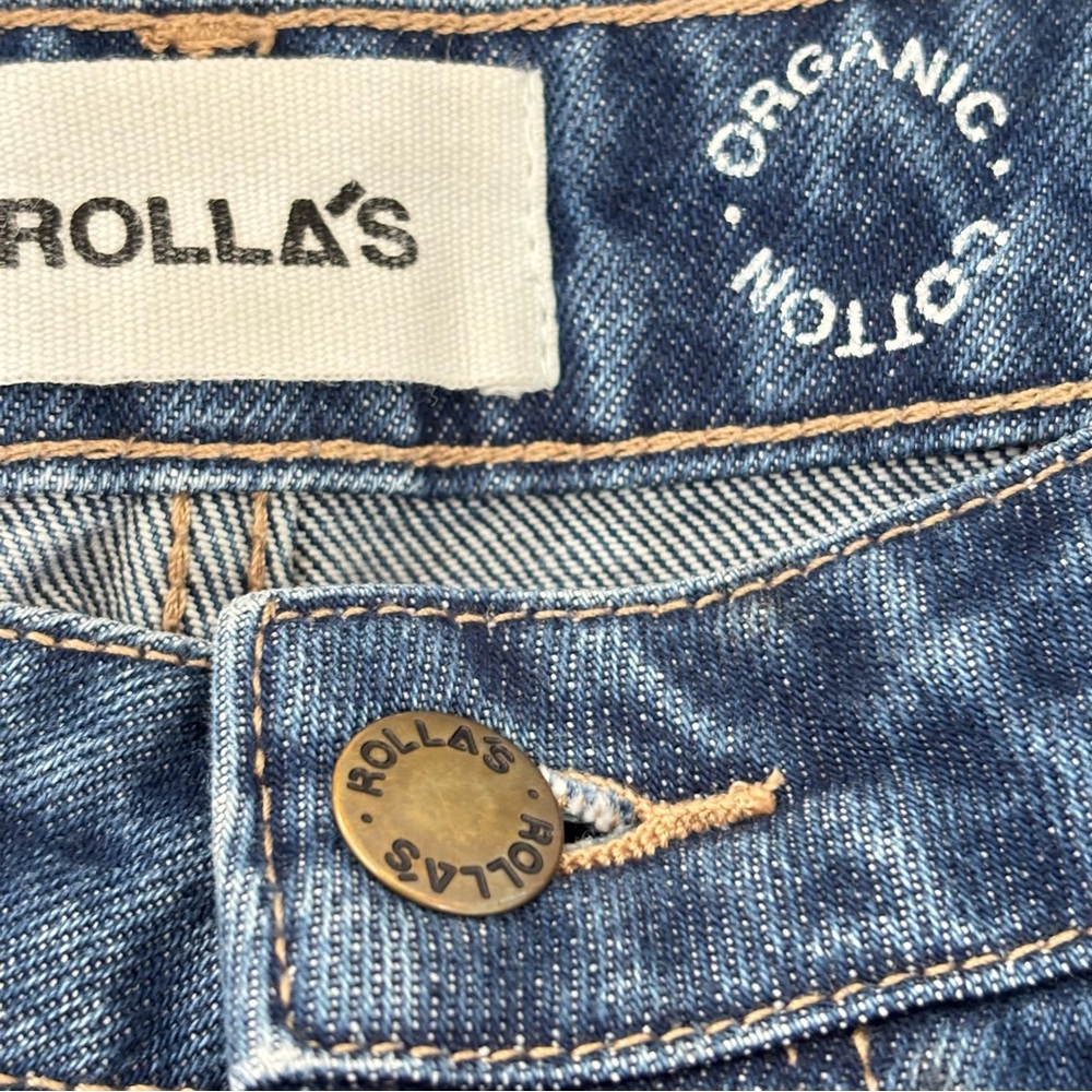 ROLLA’S High Rise Classic Straight Jean in Blue Size 25 - Picture 7 of 10